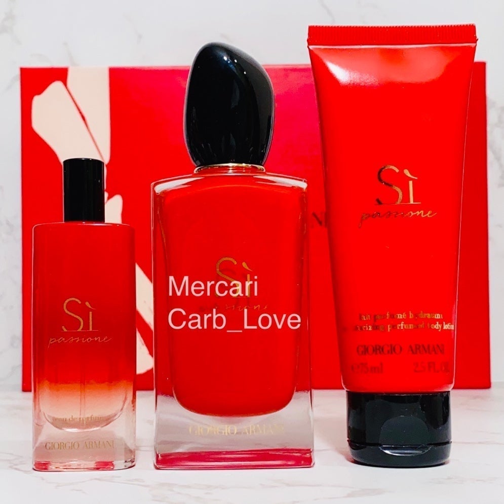 Giorgio Armani Si Passione Eau de Parfum 3-Pc Gift Set NIB