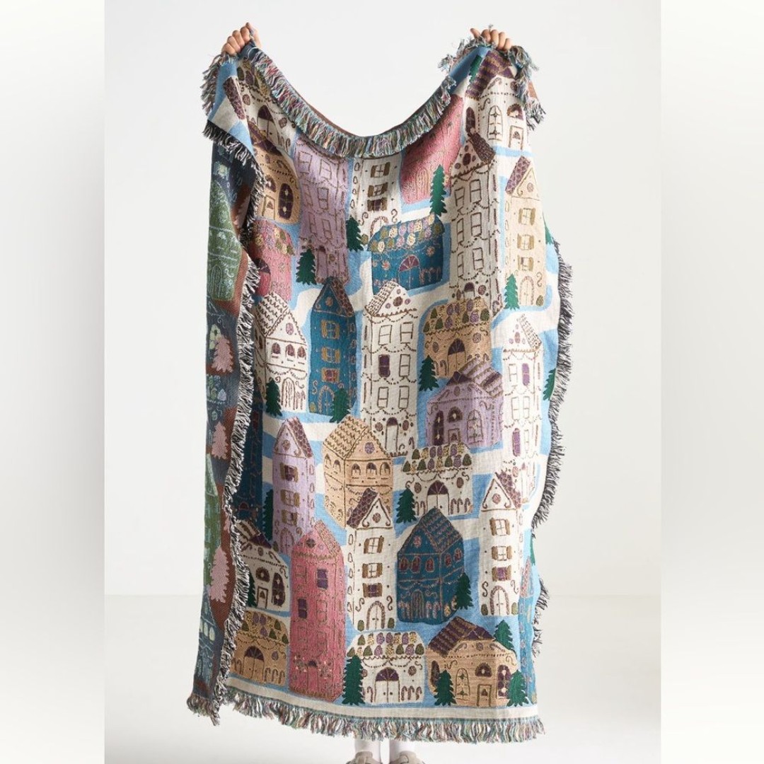 Anthropologie WILLA COTTON WOVEN THROW BLANKET Style No. 92729672