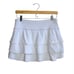 Athleta Swagger Tiered Ruffle Mid Rise Tennis Golf Grey Dot Stripe Mini Skort