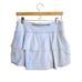 Athleta Swagger Tiered Ruffle Mid Rise Tennis Golf Grey Dot Stripe Mini Skort