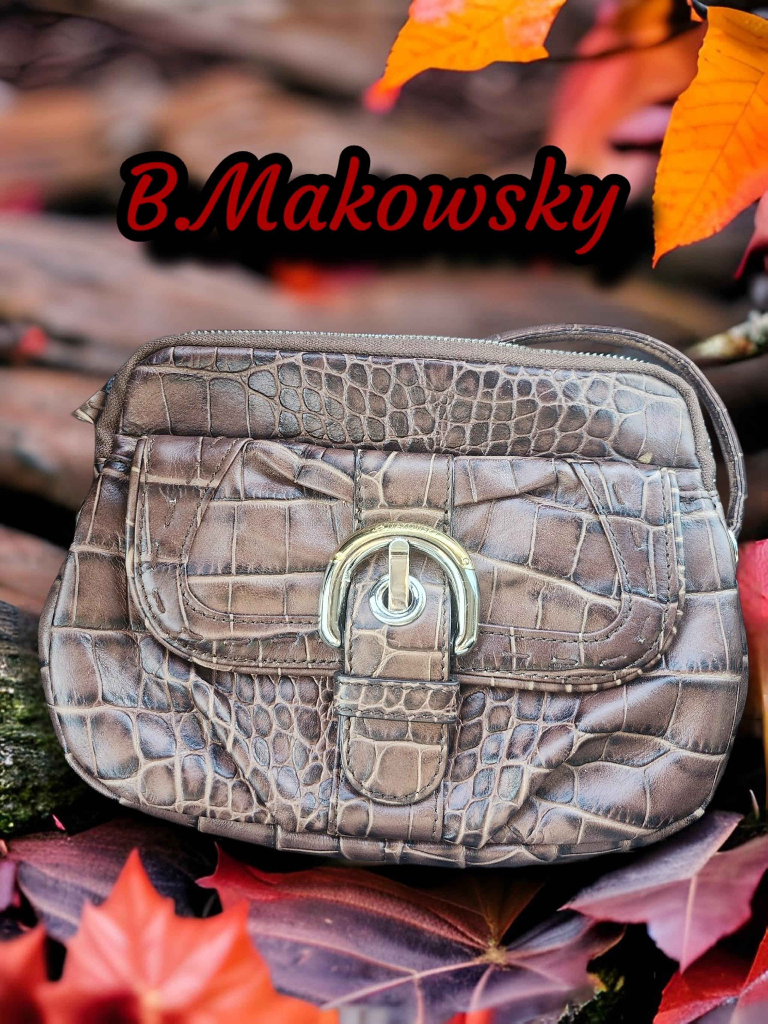 B.Makowsky Croc Crossbody