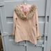 Express cashmere and wool winter Coat fur 6 medium