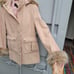 Express cashmere and wool winter Coat fur 6 medium