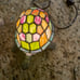 VTG Stained Glass Tiffany Style Turtle Accent Lamp Blue/Green Multicolored 8”