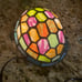 VTG Stained Glass Tiffany Style Turtle Accent Lamp Blue/Green Multicolored 8”