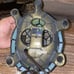 VTG Stained Glass Tiffany Style Turtle Accent Lamp Blue/Green Multicolored 8”