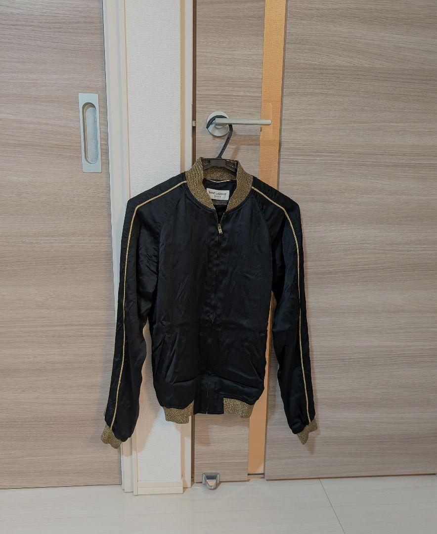 SAINT LAURENT Black Souvenir Jacket Size 42