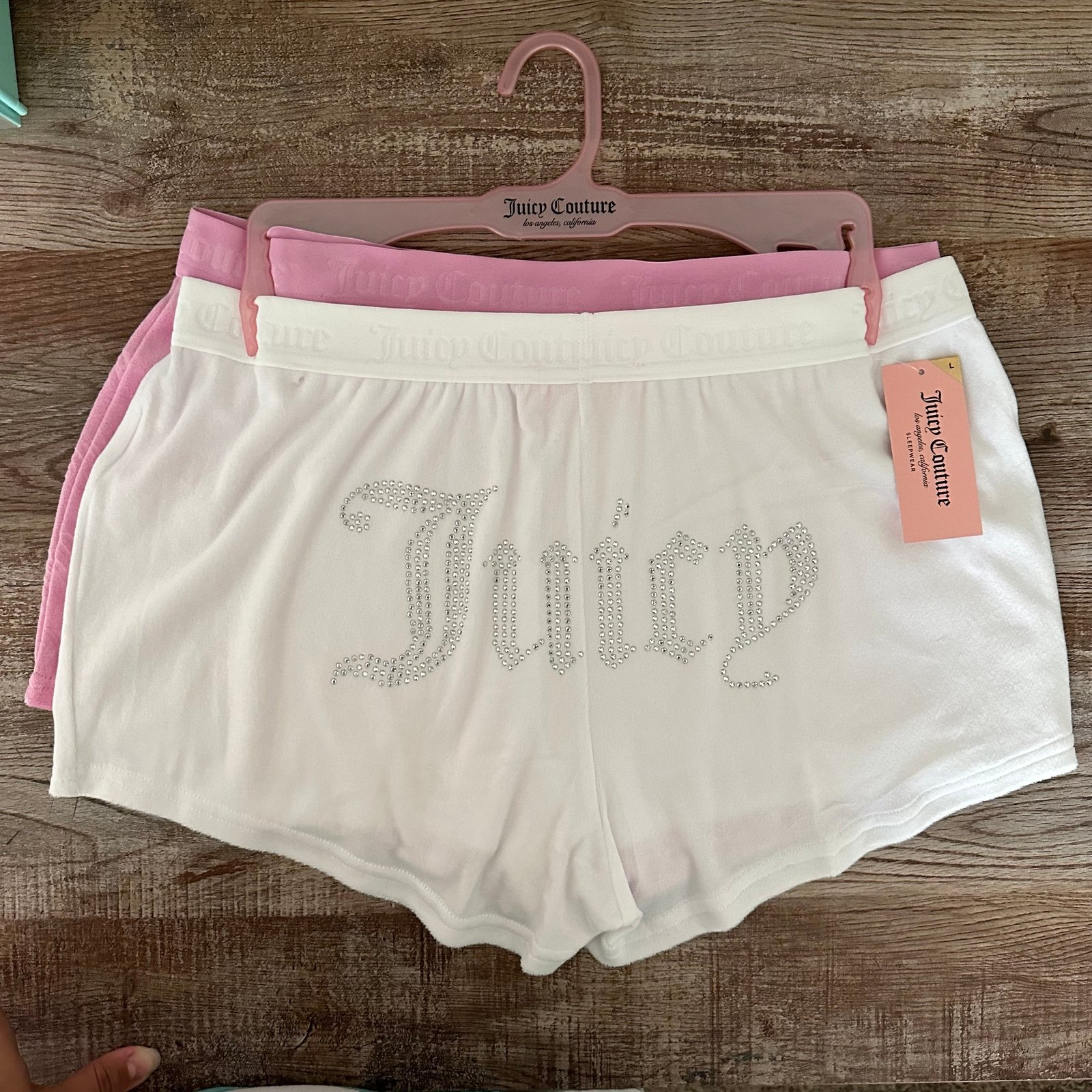 NWT Juicy Couture 2PCK Velour Sleeping Shorts
