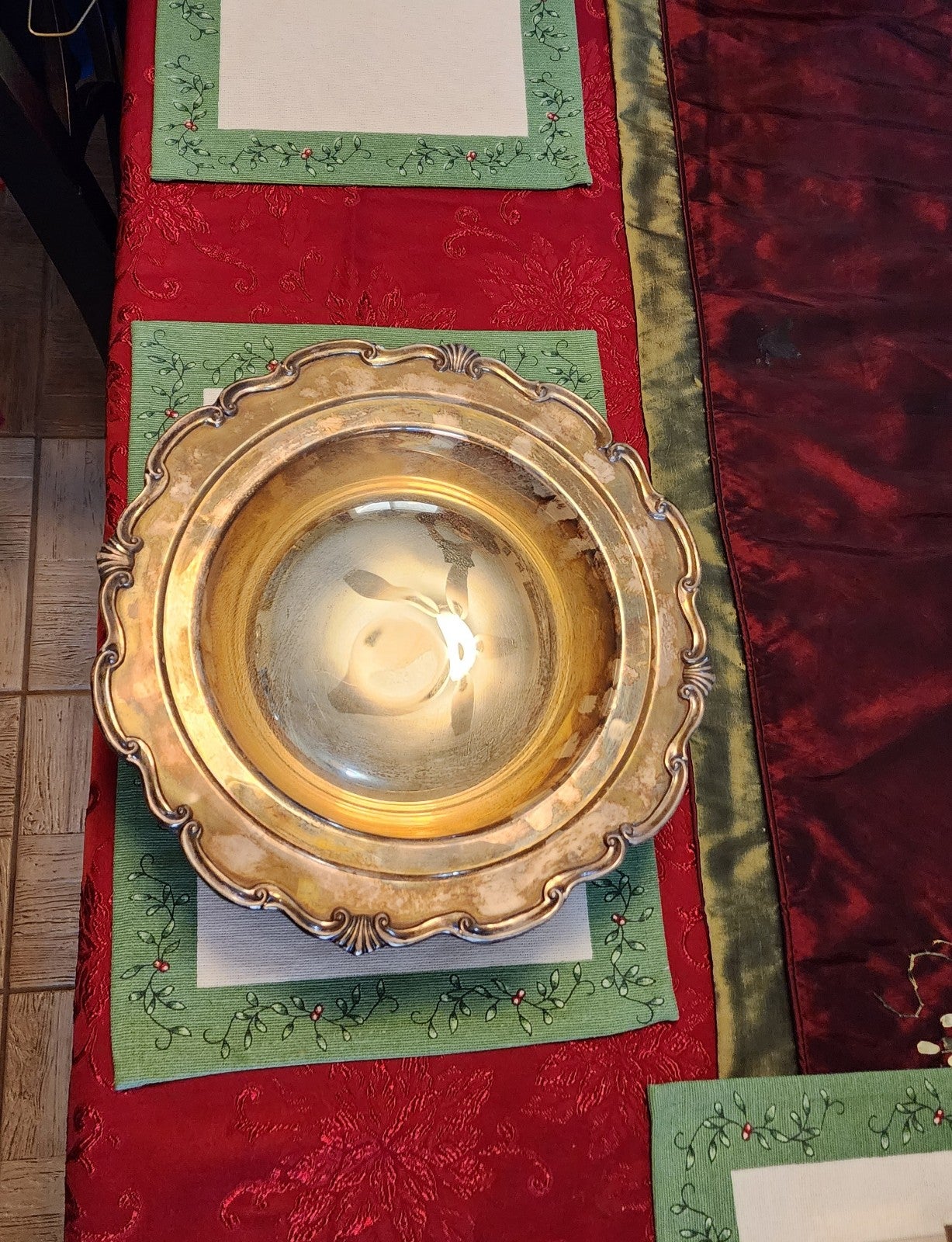 FB Rogers silver footed bowl