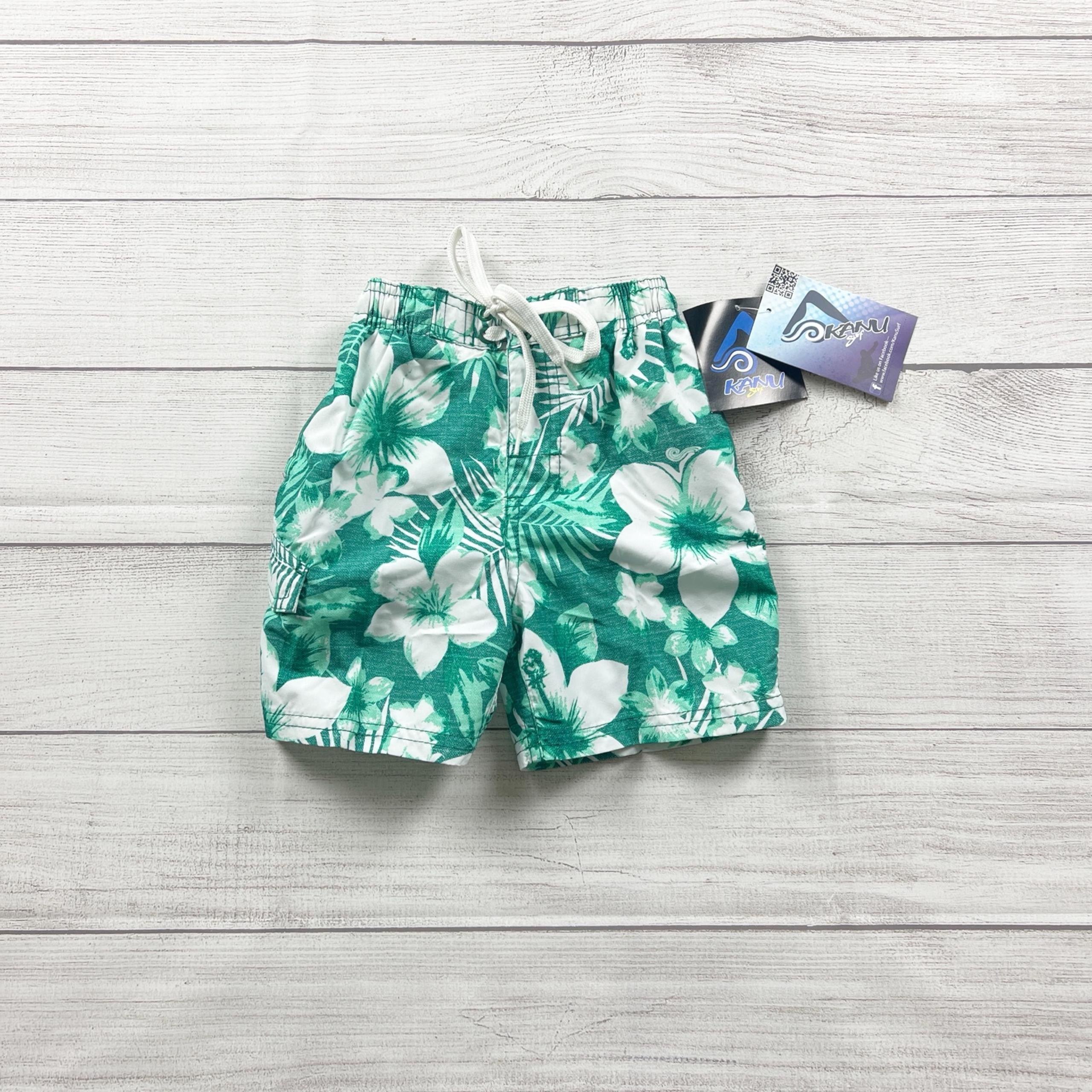 Nwt Kanu Surf Tropical Floral Bathing Suit Swim Shorts