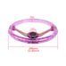 Universal 6-Hole 350mm Deep Dish Purple Crystal Bubble Neo Spoke Steering Wheel