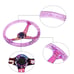 Universal 6-Hole 350mm Deep Dish Purple Crystal Bubble Neo Spoke Steering Wheel