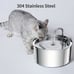 Cat Water Fountain, 3.2L108oz Automatic Stainless Steel Pet Fountain Dog Water