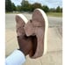 Frye Women's Velcro Slip On Nina Stud Slip Suede Sneakers in Dusty Rose Size 7.5