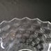 RARE Fostoria American 8 5/8 Flared Cupped Clear Glass Bowl Cubist Stem 2056