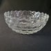 RARE Fostoria American 8 5/8 Flared Cupped Clear Glass Bowl Cubist Stem 2056