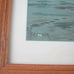Antique Art Print Sailing Ship Blue Point Oyster Boats Alfred T. Bricher Framed