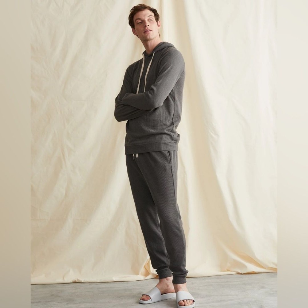 ONIA grey Mick waffle jogger