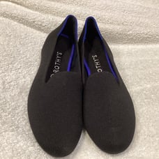 Rothy's The Loafer Black Knit Fabric Slip On Casual Flats Women’s US 9 EU 40