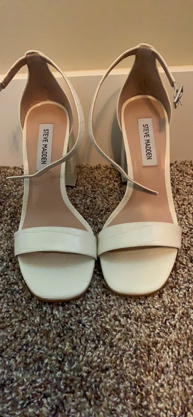 White Steve Madden Heels