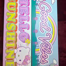 Brand New Hello Kitty Hello Sunshine & Good Vibes Wooden Wall Sign Decor