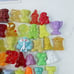 Vintage Gogos Crazy Bones Mini Action Figures Lot of 58 Cards & Guide book