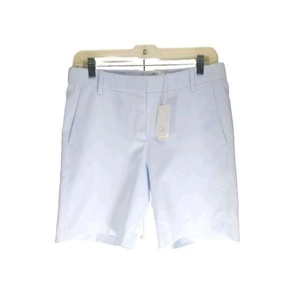 Tory Burch Sport Women's Teck Twill Stretch Size 4 Silk Blue Golf Shorts NWT