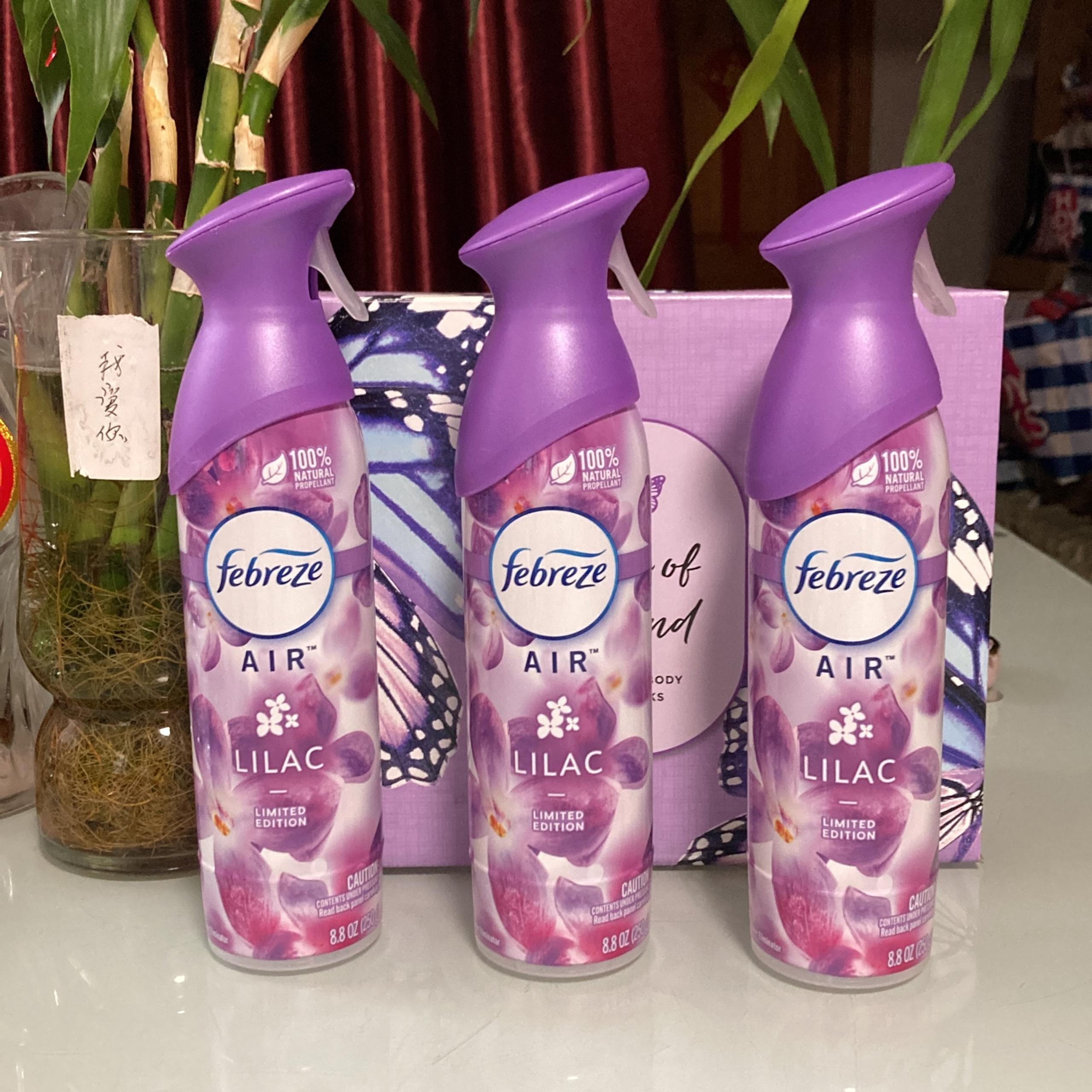 Febreze Air Freshner Mist Spray Limited Edition Lilac X3