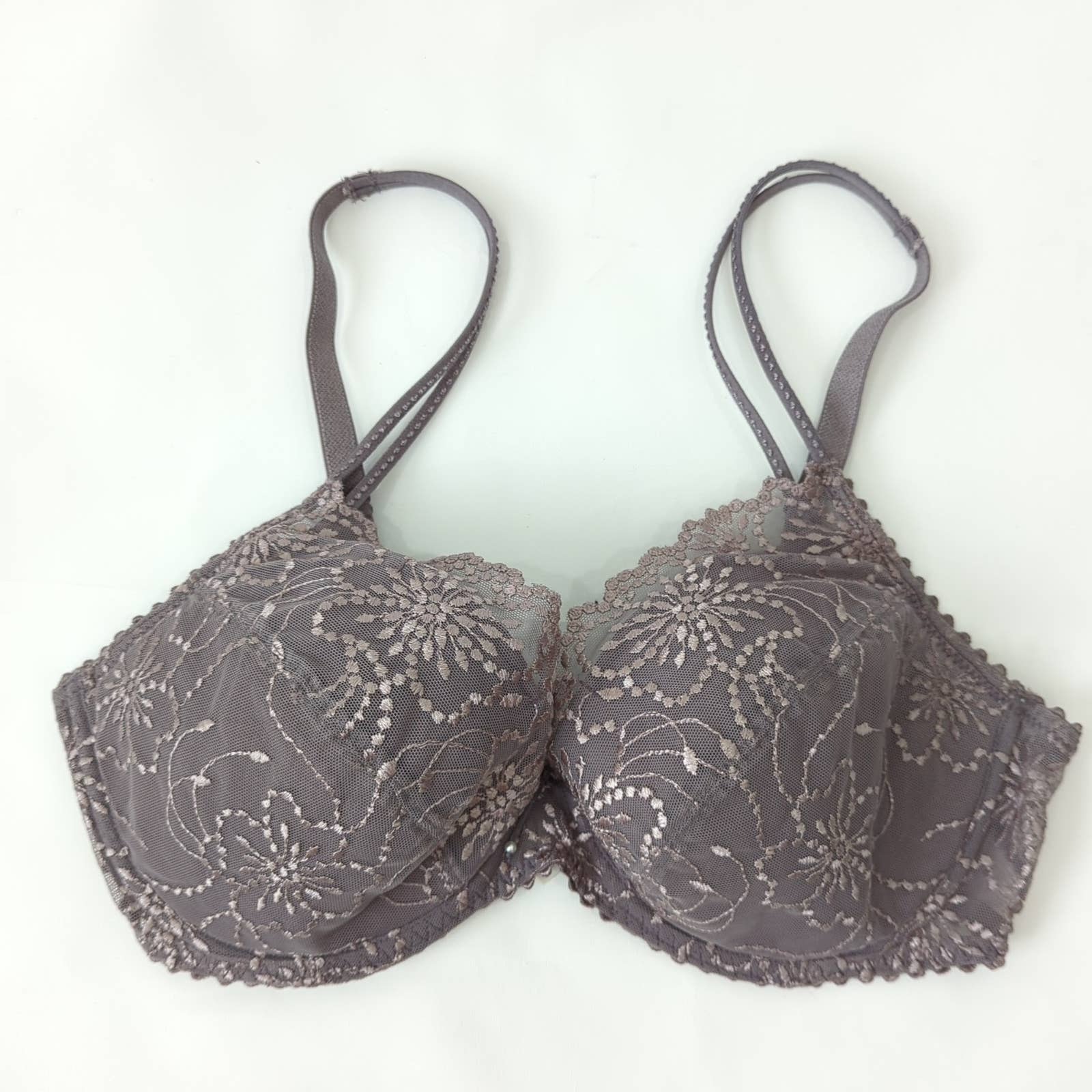 Marie Jo Women's Lace Floral Embroidered Underwire Bra Foam Cup 34D Luxury UK