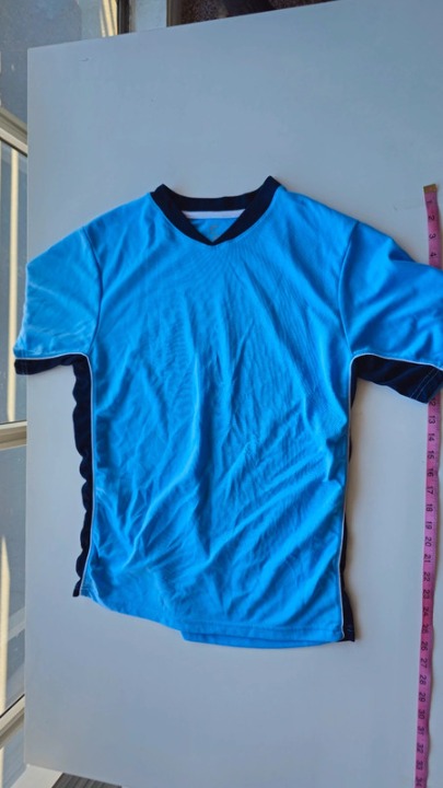 Blue workout shirt