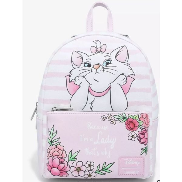 Loungefly Disney The Aristocats Marie Stripe Mini Backpack