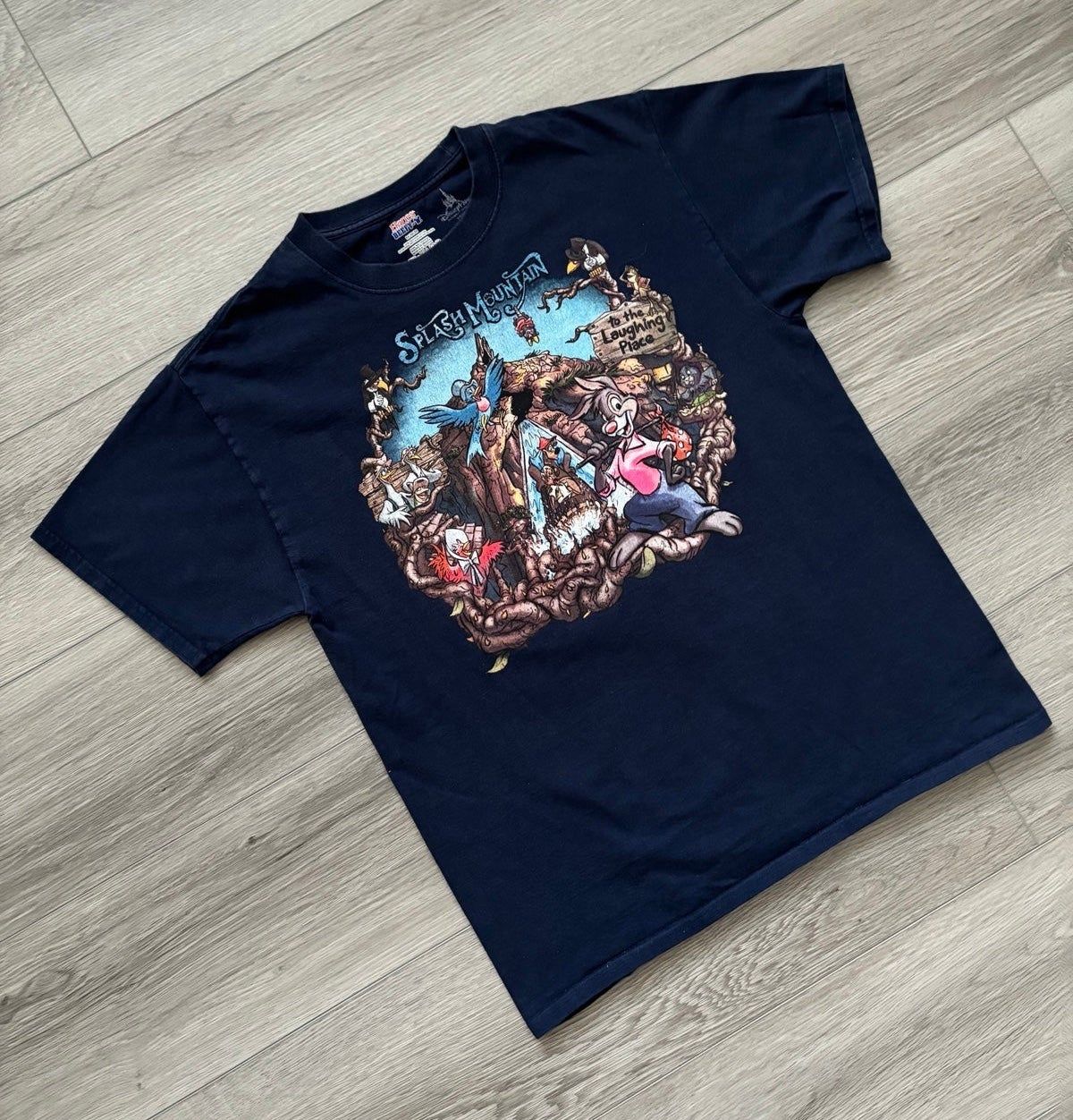 Vintage 90s Walt Disney World Disneyland Splash Mountain Discontinued Tee Medium