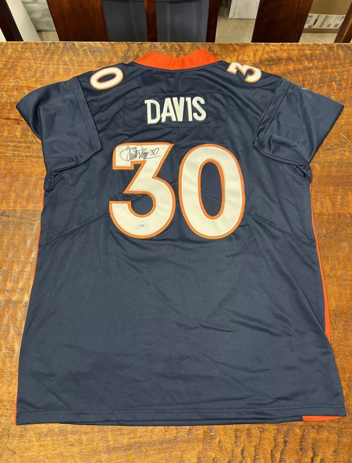 Terrell Davis Signed Denver Broncos Jersey PSA DNA Coa Autographed