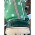 Vintage AMAZING Dunlop Golf Bag POLKA DOTS LEATHER COLLECTIBLE RARE Green White