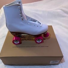 Chicago CRS400-01 Women's Roller Skates - White/Pink, Size 10, Unused with Box