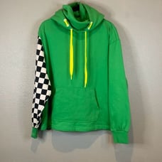 Vans x Tierra whack green checkered sleeve hoodie