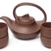 junmei#2356YiXing Clay Teapot & Cups VTG