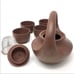 junmei#2356YiXing Clay Teapot & Cups VTG