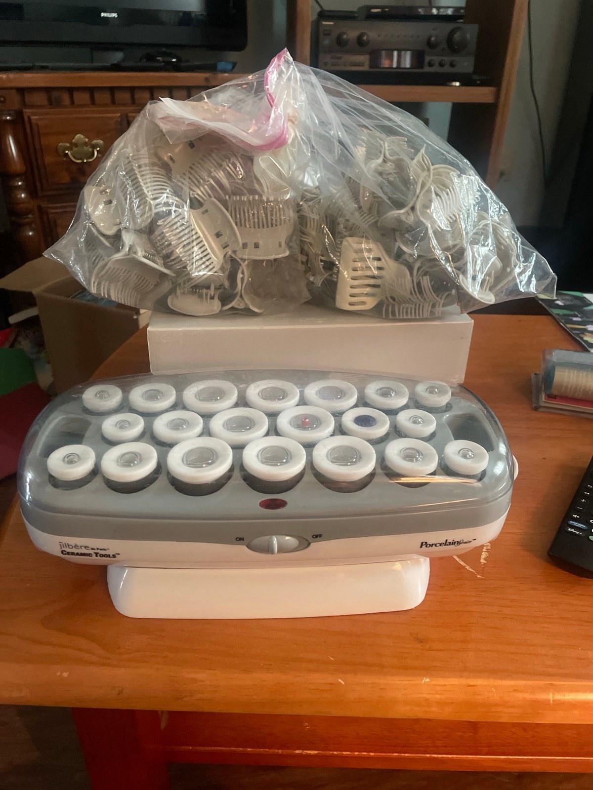 Jilbere De Paris Ceramic Tools Porcelain Series 20 Pc Roller Set w double clips