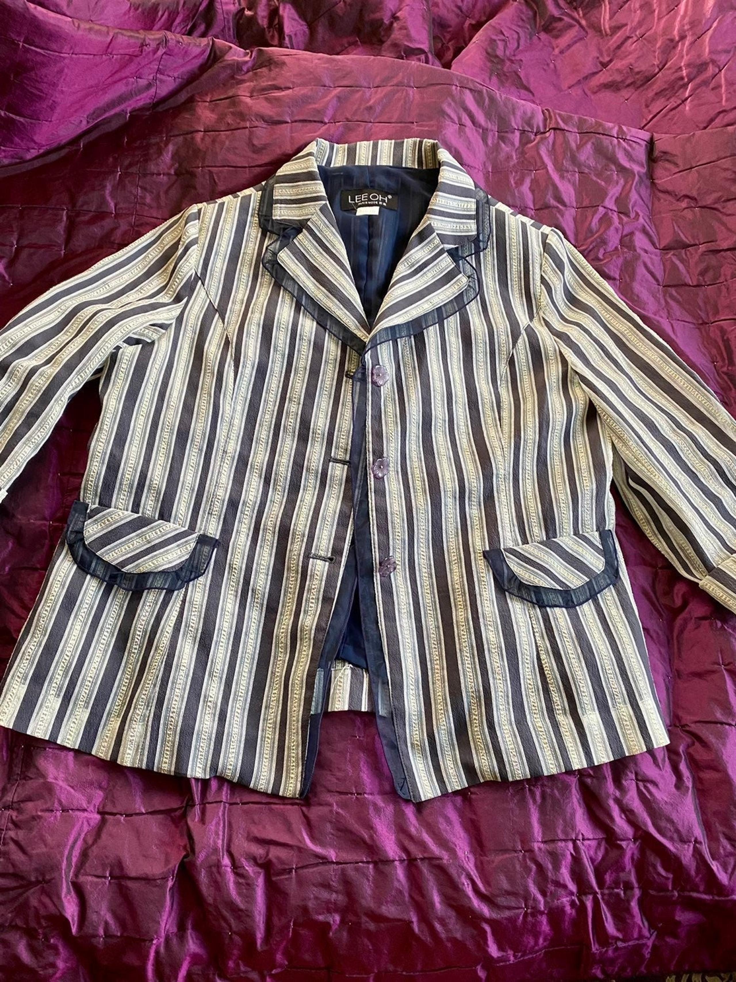 Lightweight Striped Blazer