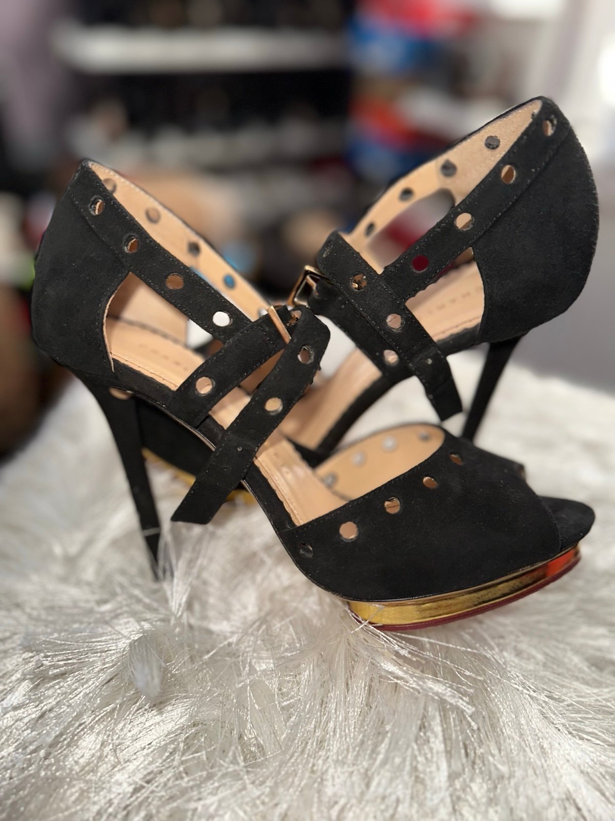 Charlotte Olympia Platform Black Heels