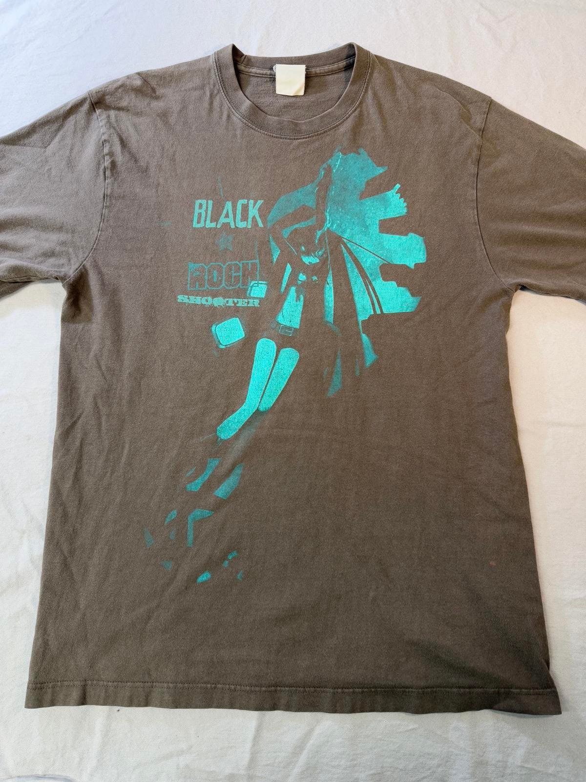 Faded Black Rock Shooter T-shirt Cospa Inc Huke Tee - L