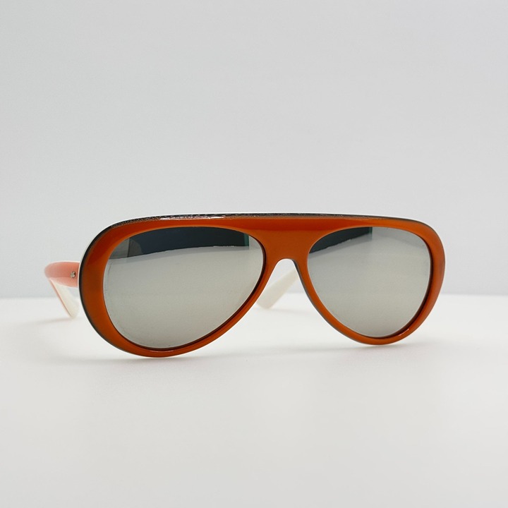Martin Sunglasses Batterson Vintage M 522 Japan 46 Orange White