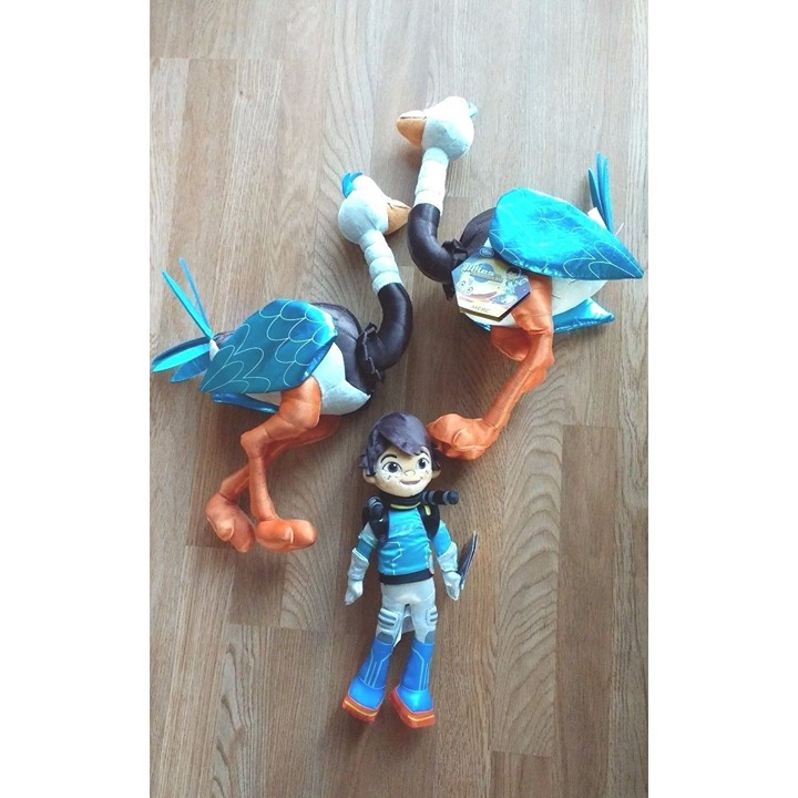 TOMORROWLAND Plush LOT MILES & MERC THE OSTRICH EMU 18 Disney Boy