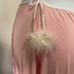 Women's pajamas pink with feathers