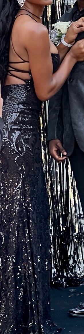 Gorgeous black, form fitting Homecoming/Prom Dress. Worn once.