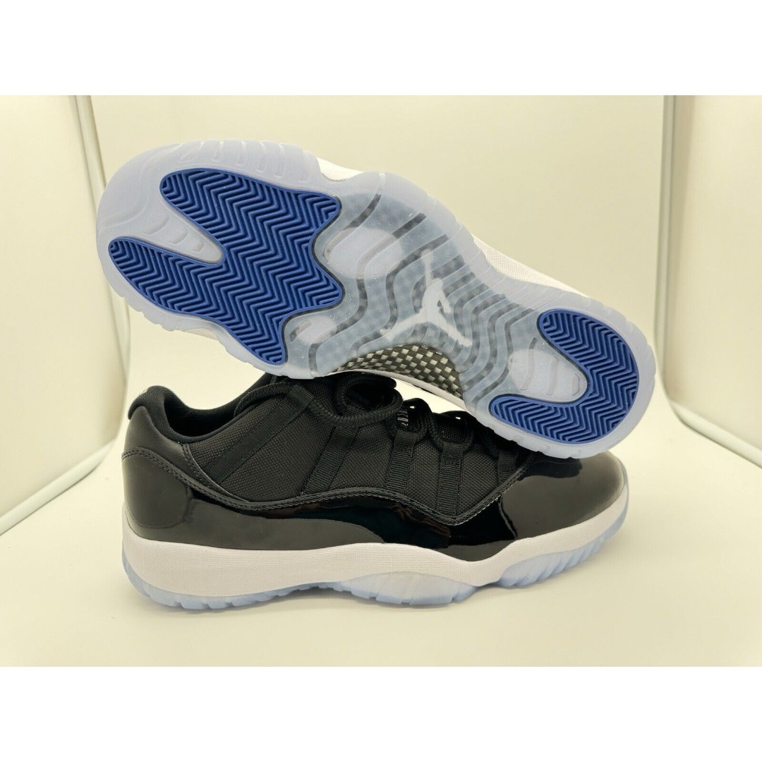 Air Jordan 11 Retro Low Black Varsity Royal White Space Jam Sz 13 FV5104-004