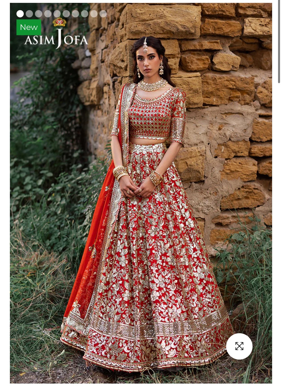 Asim jofa lehenga party wear