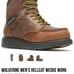 Wolverine Hellcat 6 wedge mens work boots size 12