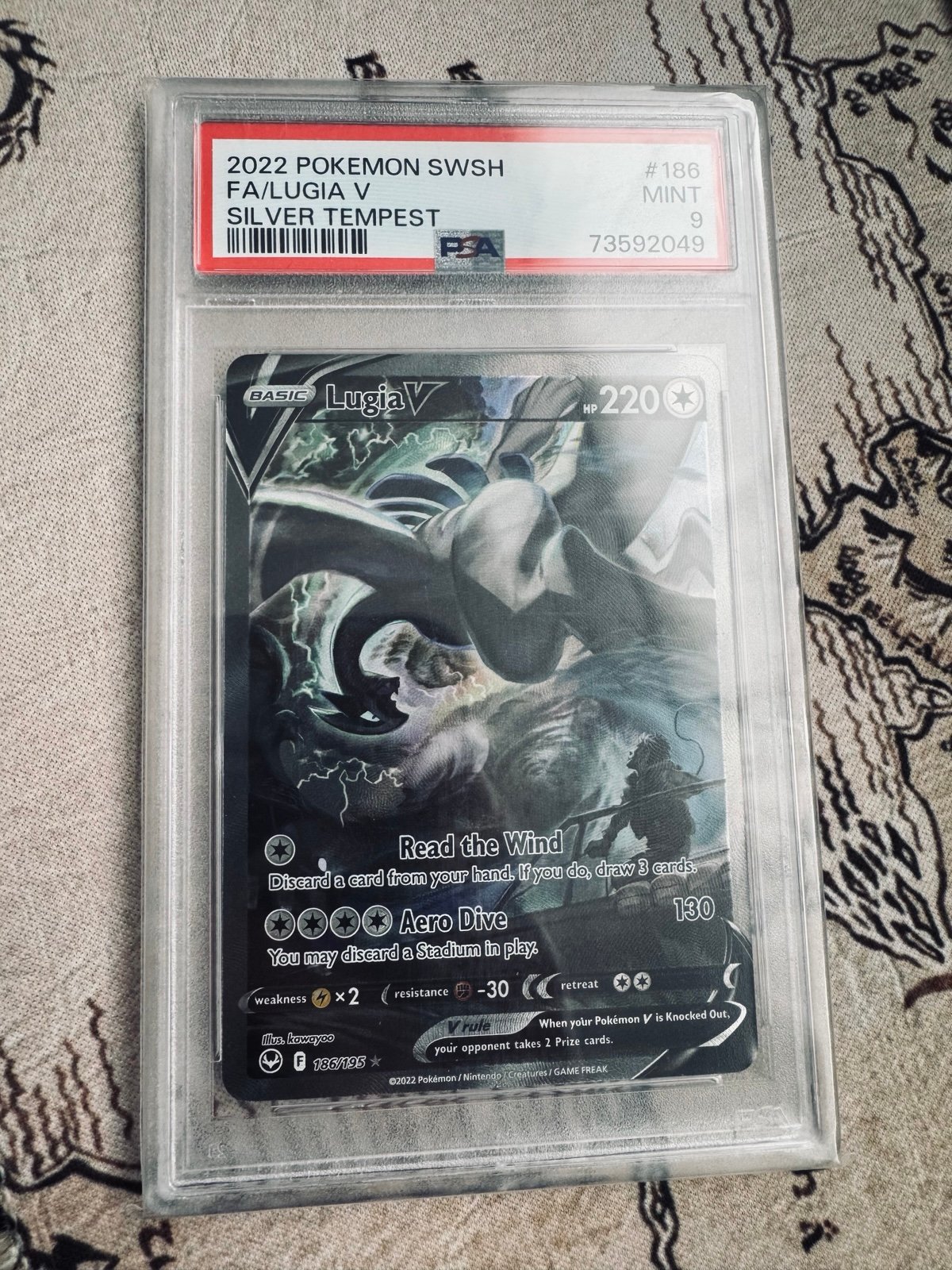 Pokemon PSA 9 Lugia V